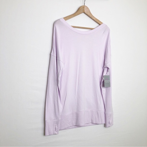 Athleta pastel lavender Chakra Sweatshirt - Picture 3 of 9